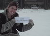 hold a sign or advertisement here in Fairbanks Alaska