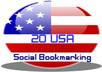 do 20 collected numerous usa social bookmarking submissions manually for your site for only small1
