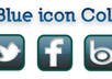 send you a set of social media icons for use in blog or web design [Deep Blue]