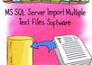 import excel spreadsheet  data into SQL table small1