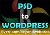 create custom Wordpress themes from your psd template