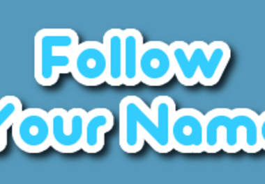 make your company name into a Twitter button big1