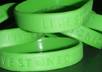 send you a green LIVESTONED marijuana cause wristband