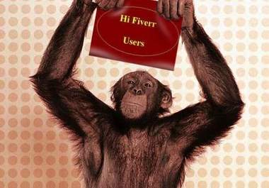 take a picture of monkey holding your picture or messages big1