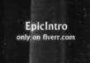 make a very extraordinary Flickered Film strip typogrpahic styled intro video small1