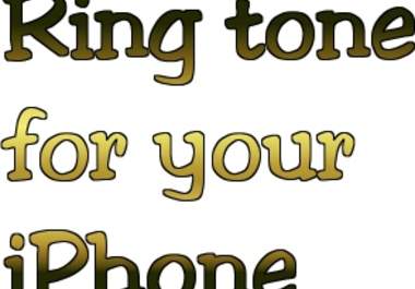 use your iTunes or mp3 music file to make iPhone ring tone big1