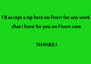 accept a tip for my professional services small1
