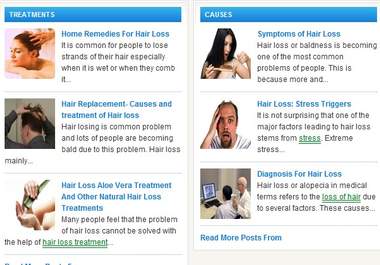 give You content for Hair Loss Remedies website, plus rights to resell big1