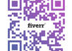 design an amazing colorful QR code with your logo in the middle in 2 versions