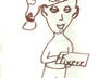 make a goofy cartoon character holding your message