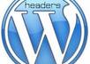 install header to your wordpress