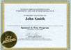 create a professional certificate design small1
