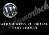 teach you how to use Wordpress for 1 Hour small1
