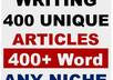 generate 400 Unique Articles 400+ words small1