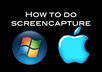 show you how to do screen capture either on windows and on mac