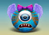 Cute 3d monster
