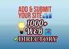 submit your site to 1000  PR0 PR7 web directories small1