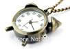 send you a Steampunk Victorian Style Alarm Clock Design Pocket Watch Necklace Chain small1