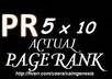 create 10 actual high page pr links of pr 5 + bonus of pr7 and pr6 anchor texts