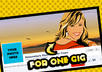 make a classy illustration of YOU for your Facebook timeline or Blog header