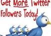 increase twitter followers to Plus 500 After your Purchase