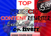 rewrite any french article of 300 to 400 words and make it fresh and unique pass copyscape