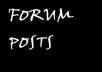 write 16 high Quality forum posts