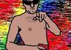 freestyle draw a popart style picture of yourself in Photoshop small1
